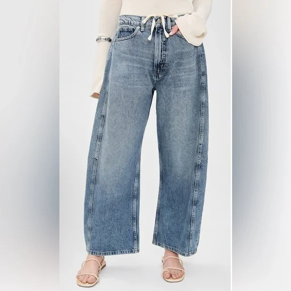 NWT Good American Good Extreme Barrel Jeans - Picture 2 of 10